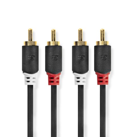 Laidas 2RCA - 2RCA (K-K) 10m Gold Nedis 